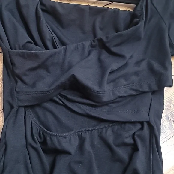 Black Sammi Cut Out Bodysuit - Picture 4 of 4